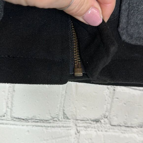 Gymboree Black Gray Hooded Pea Coat size 12-24 Months NEW - Picture 3 of 7